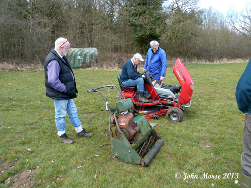 Group around mowers